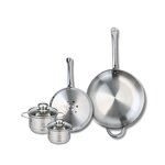 ELO Ensemble de 2 Poêles de cuisson 24 et 32 cm et 2 faitouts 12 et 14 cm Elo Profi Brillant