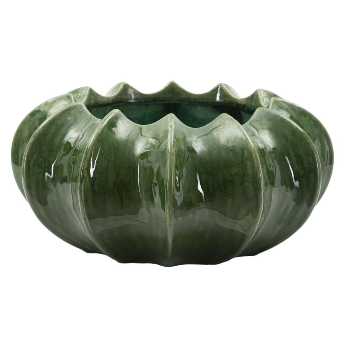 Paris Prix Cache-Pot en Céramique  Cactus  31cm Vert