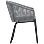 Voir la diapositive 4 : VIDAXL Chaises de jardin lot de 2 Anthracite Rotin PE