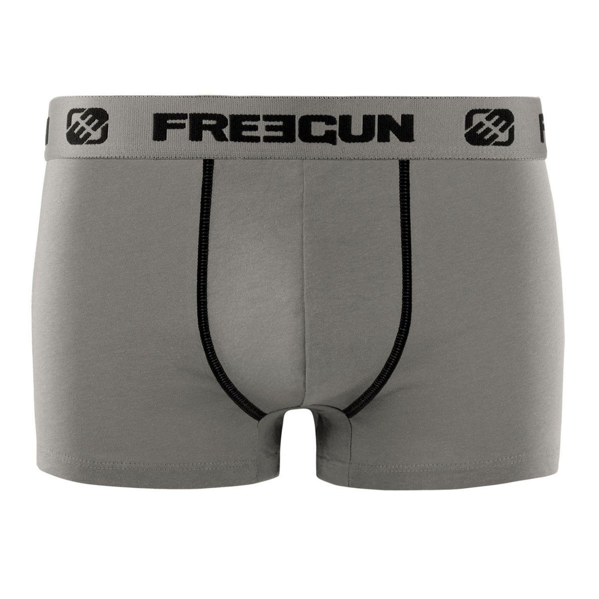 FREEGUN Lot de 6 boxers enfant en coton uni