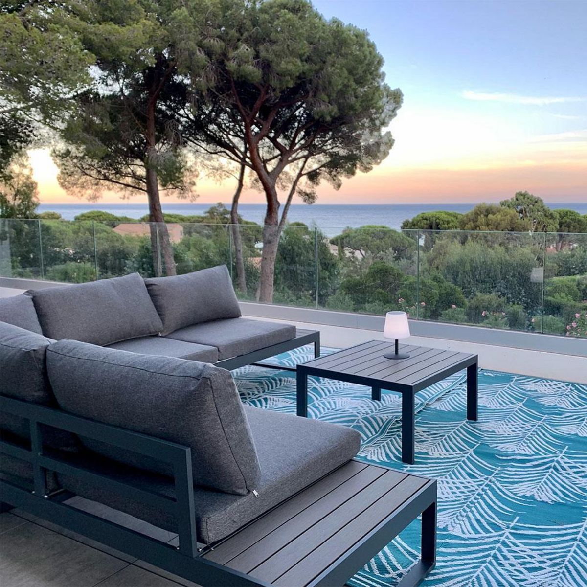 Lumisky Lampe de table solaire STANDY TINY Blanc Acier H25cm