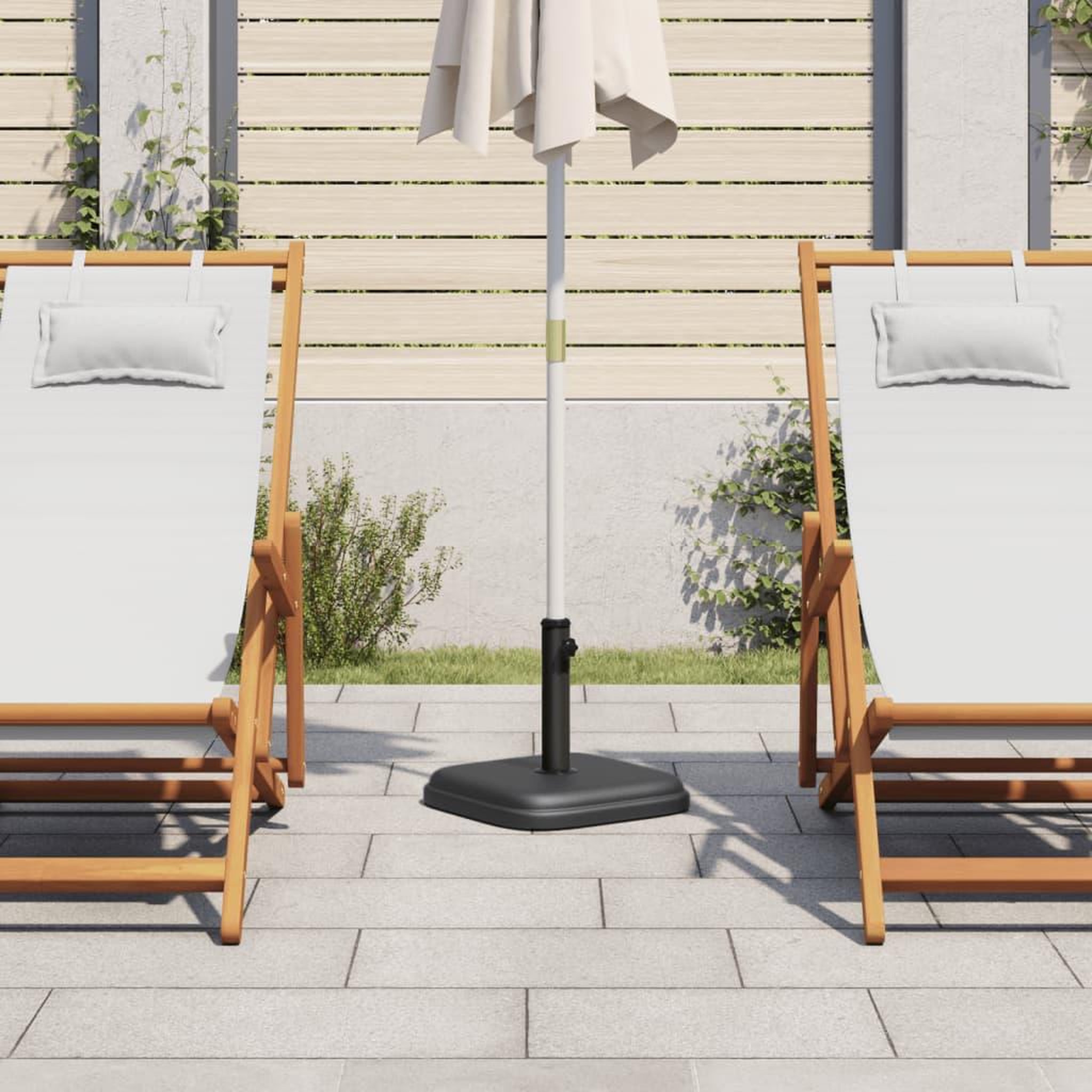 Voir la diapositive 3 : VIDAXL Base de parasol pour mats Ø32/35/38 mm 11 kg carre