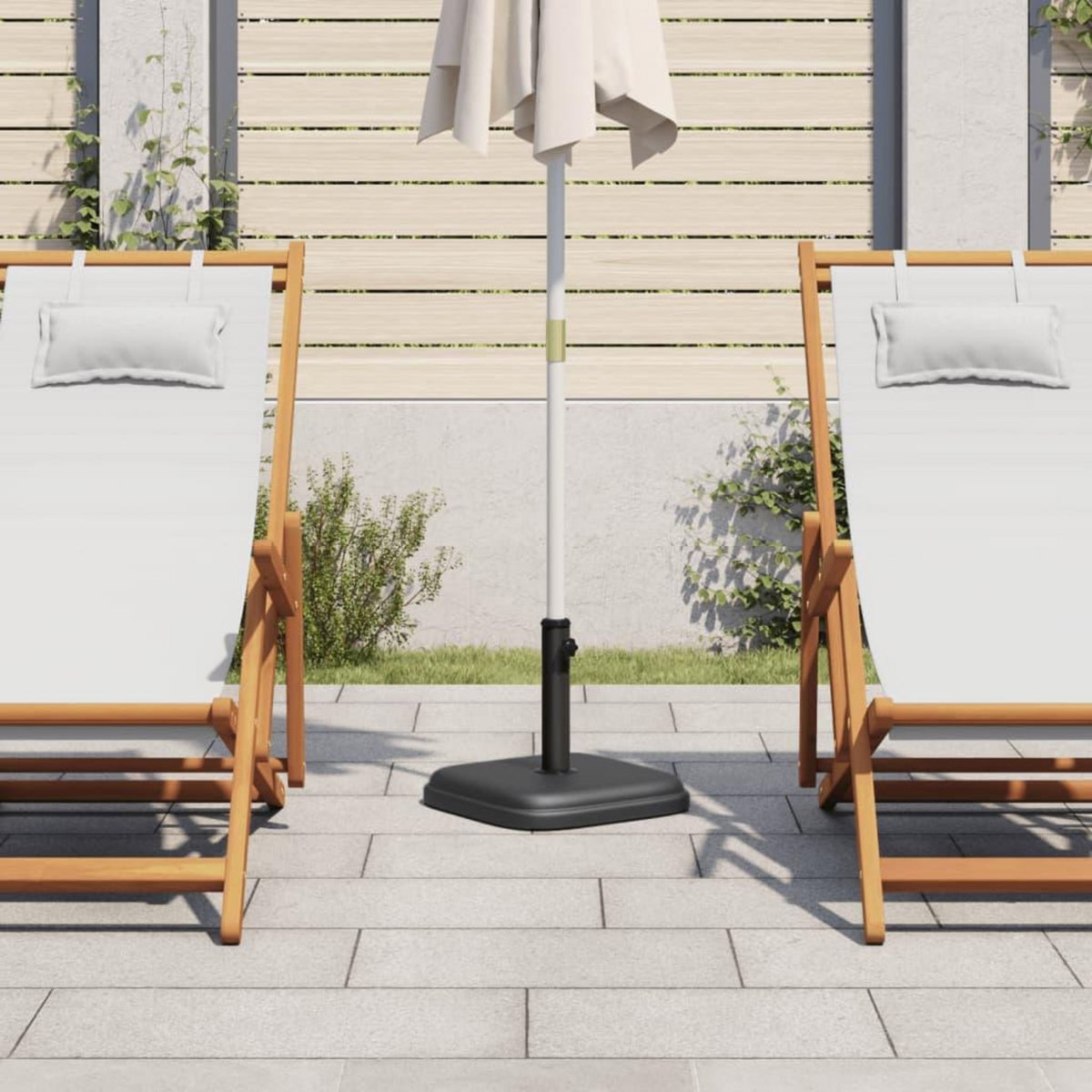 VIDAXL Base de parasol pour mats Ø32/35/38 mm 11 kg carre