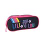 Voir la diapositive 2 : Bagtrotter Trousse scolaire 2 compartiments Lililou Bleu marine