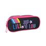 Voir la diapositive 2 : Bagtrotter Trousse scolaire 2 compartiments Lililou Bleu marine