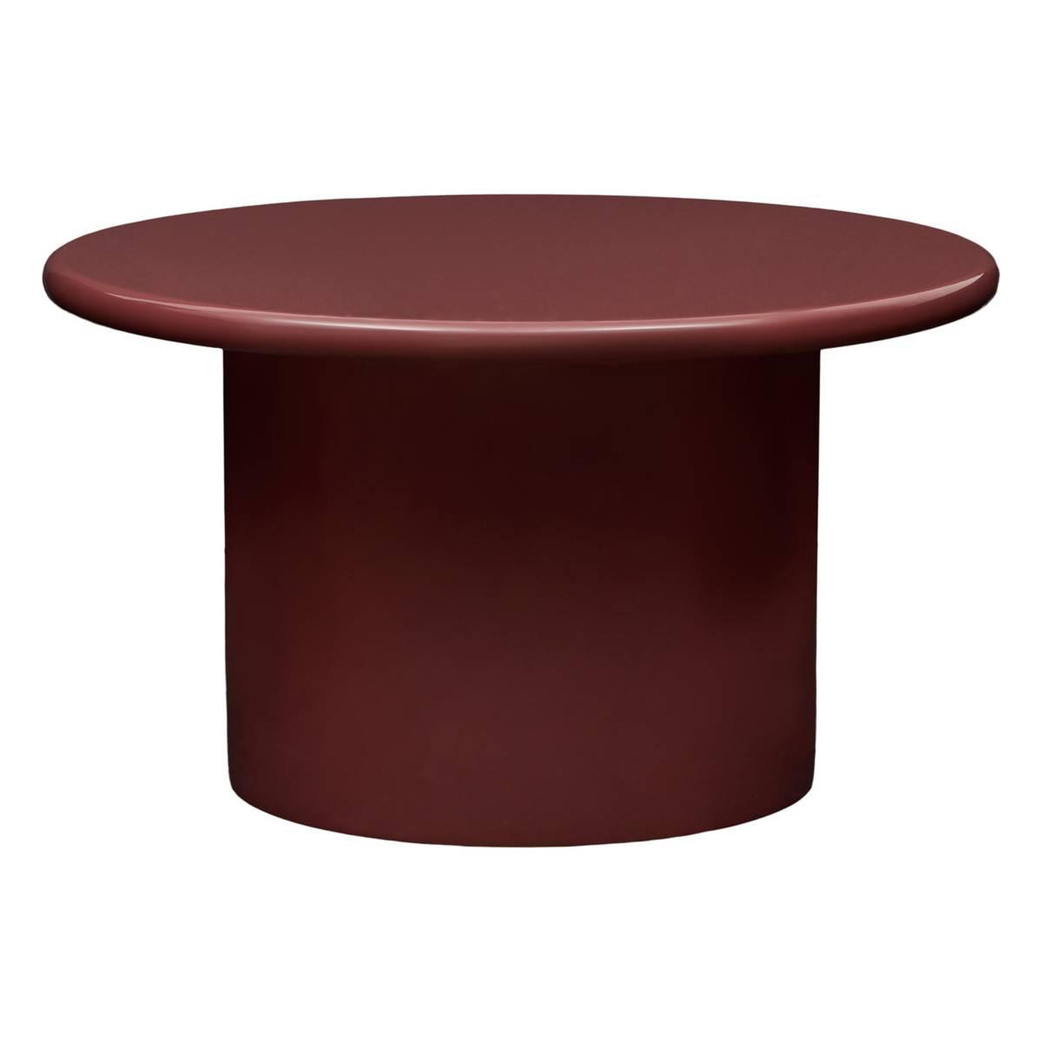 ATMOSPHERA Table Basse Vernis  Douglas  80cm Bordeaux