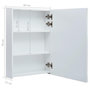 Voir la diapositive 6 : VIDAXL Armoire de salle de bain a miroir LED 50x13x70 cm