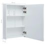 Voir la diapositive 6 : VIDAXL Armoire de salle de bain a miroir LED 50x13x70 cm