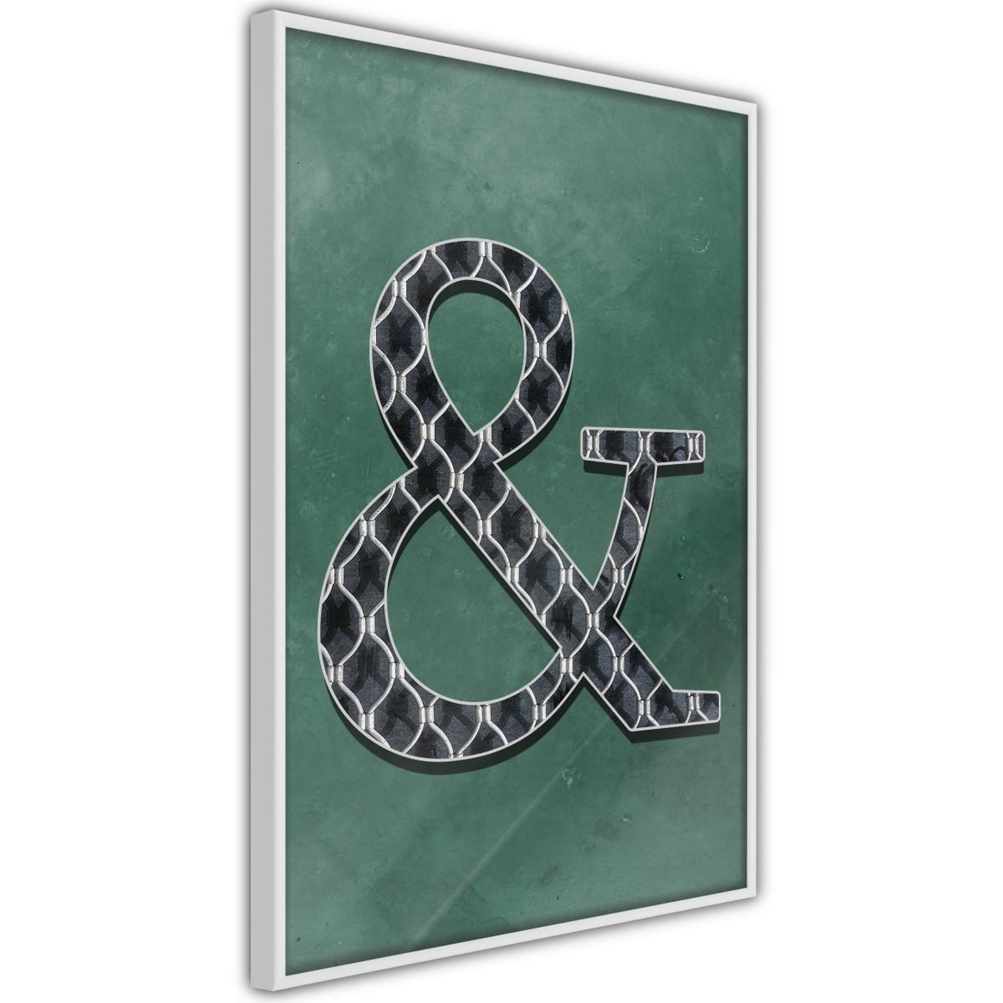 Paris Prix Affiche murale encadrée  ampersand on green background