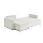 Voir la diapositive 4 : BEST MOBILIER Topaze - canapé d'angle réversible - 4 places - convertible avec coffre - en tissu velours relief
