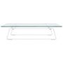 Voir la diapositive 5 : VIDAXL Support de moniteur blanc 40x35x8 cm verre trempé et métal