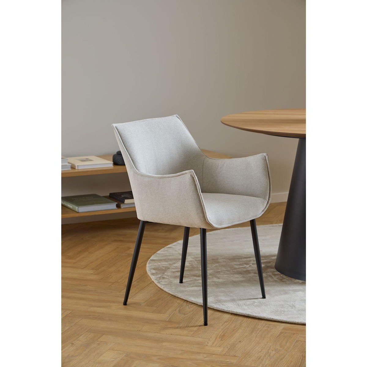 TOILINUX Lot de 2 chaises de salle à manger avec accoudoirs SORRENTO