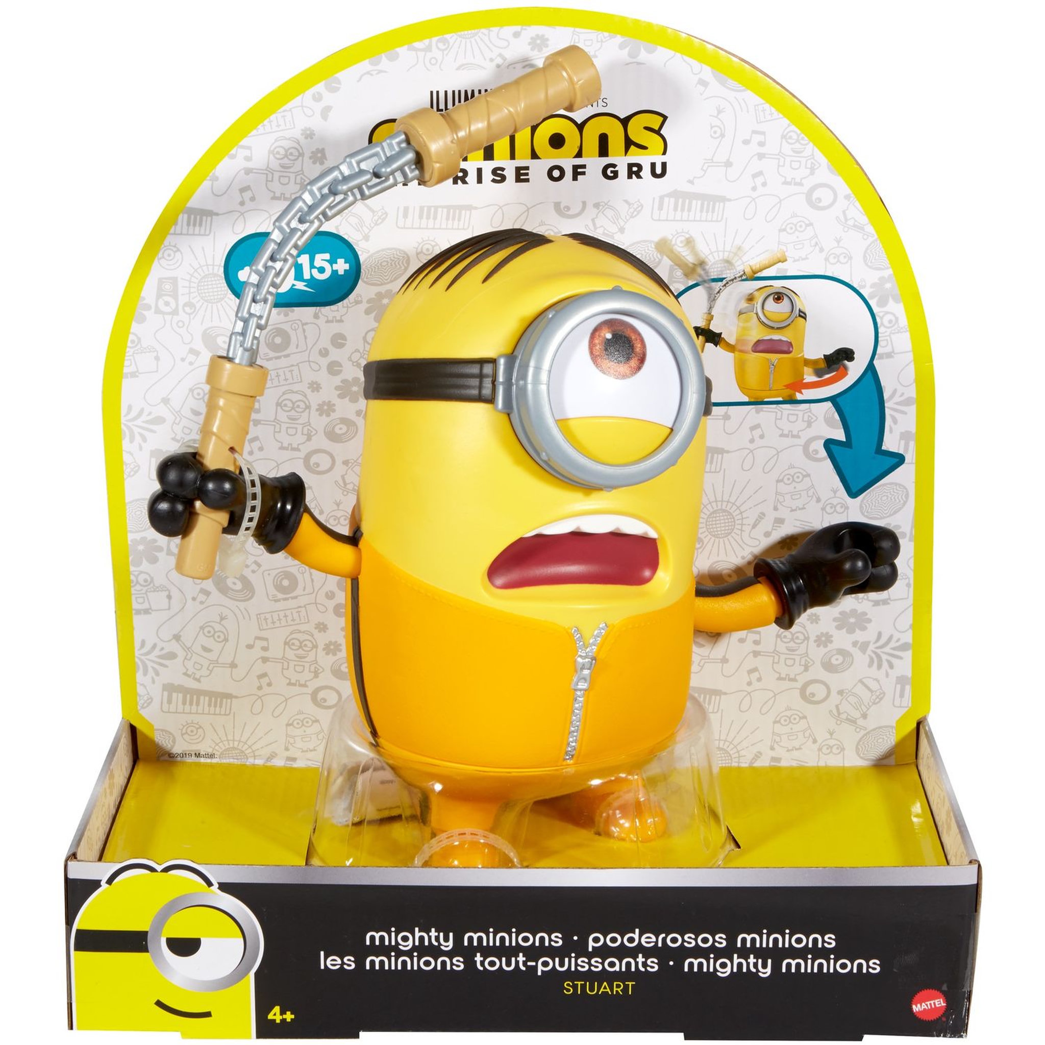 Voir la diapositive 2 : LES MINIONS Figurine Super Minion Stuart 20 cm