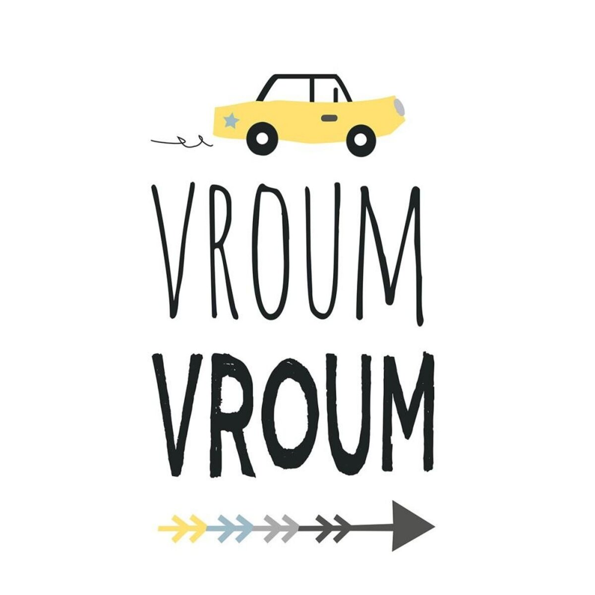 ATMOSPHERA Housse de couette enfant 140x200 Route + taie coton 57 fils