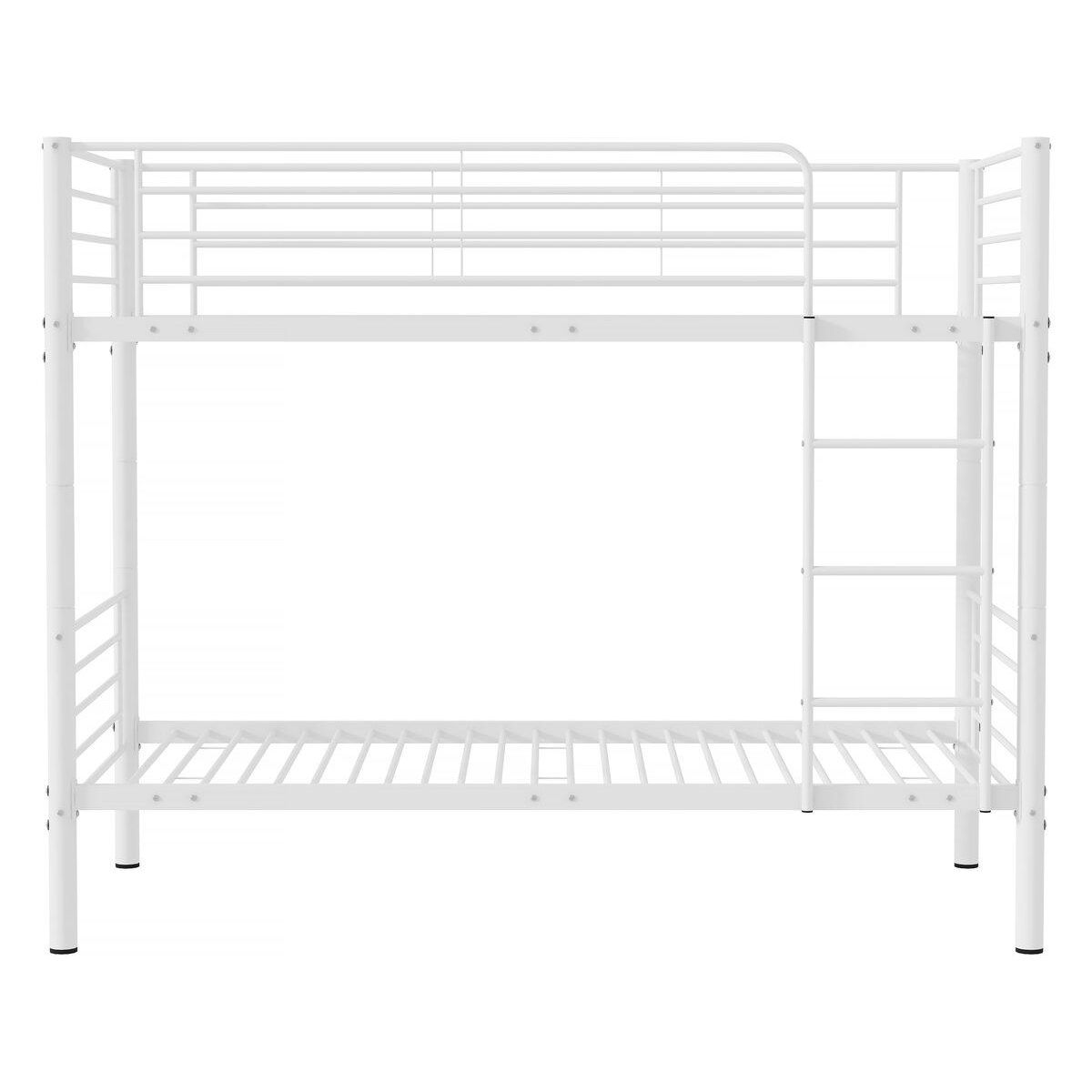 Habitat et Jardin Lit superposé  ADAM  -  90 x 190 cm - Métal - Blanc