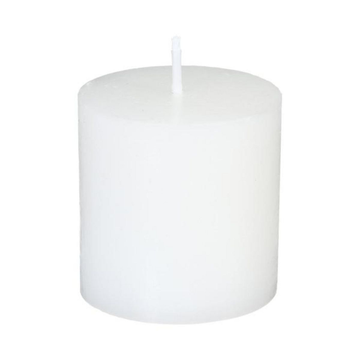 COMPTOIR DE LA BOUGIE Lot de 4 Bougies Votives  Rustic  4,5cm Blanc