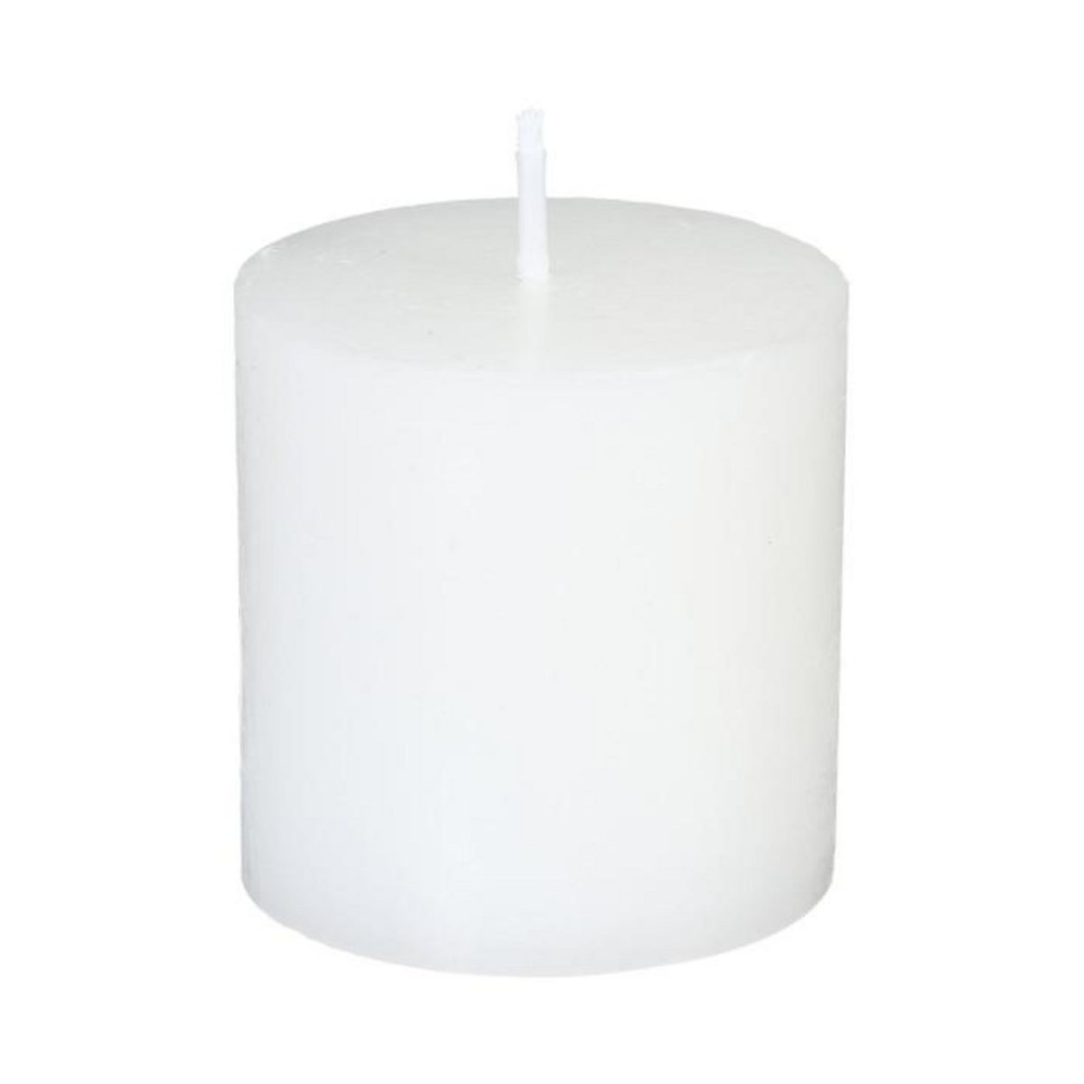COMPTOIR DE LA BOUGIE Lot de 4 Bougies Votives  Rustic  4,5cm Blanc