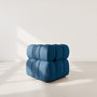 Voir la diapositive 5 : LISA DESIGN Ruby - module d'assise d'angle gauche en velours texturé