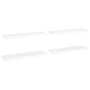 Voir la diapositive 2 : VIDAXL Etageres murales flottantes 4 pcs blanc 80x23,5x3,8 cm MDF
