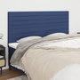Voir la diapositive 1 : VIDAXL Tetes de lit 4 pcs Bleu 100x5x78/88 cm Tissu