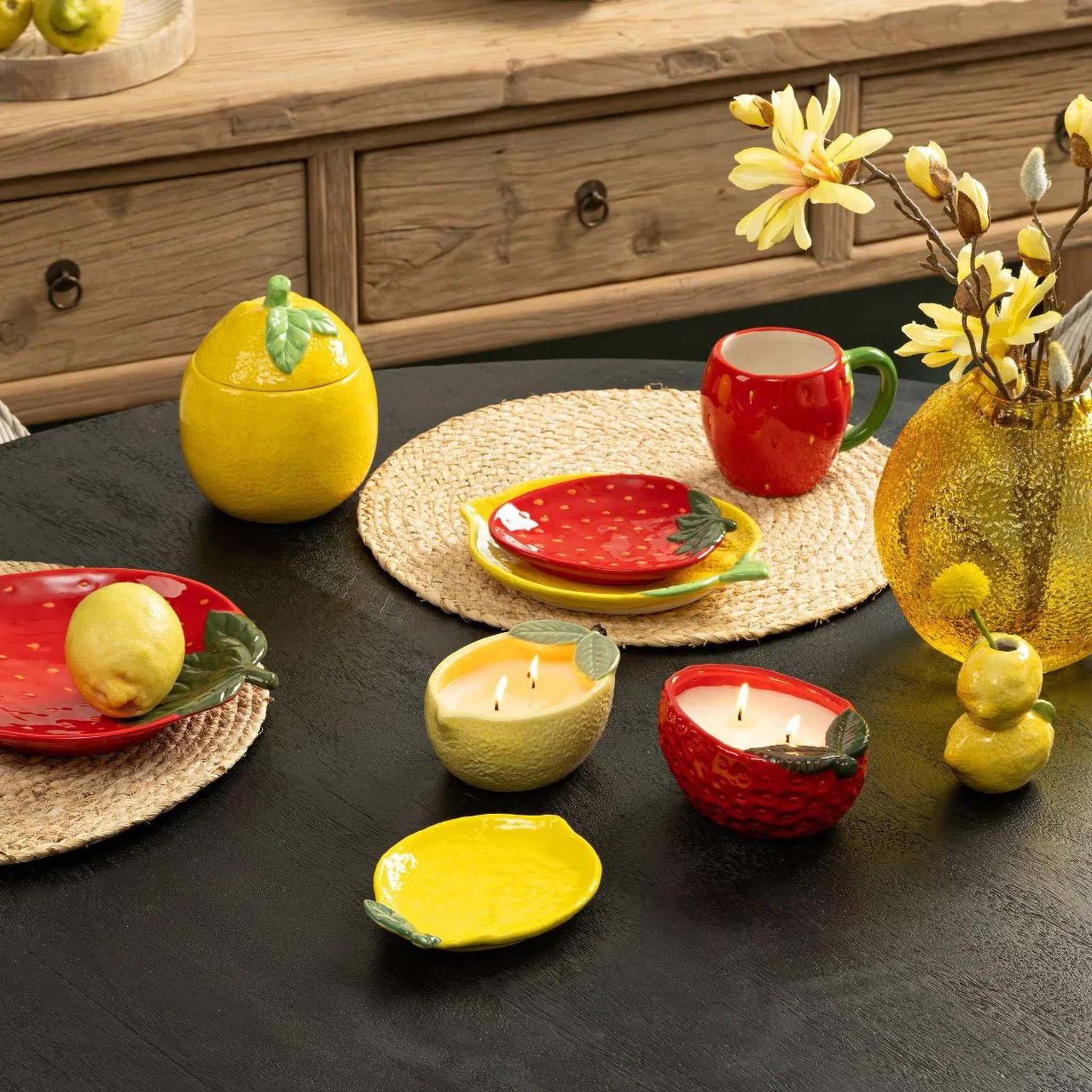 Voir la diapositive 4 : Eden Petit vase citron en céramique