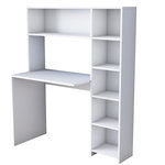 Habitat et Jardin bureau en bois  Haham  113 x 40 x 142 cm - Blanc