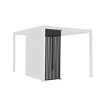 SWEEEK Triomphe persienne verticale pour pergola 3m. aluminium. panneau brise vue. anthracite