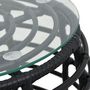 Voir la diapositive 3 : VIDAXL Ensemble de bistro 3 pcs Resine tressee Noir