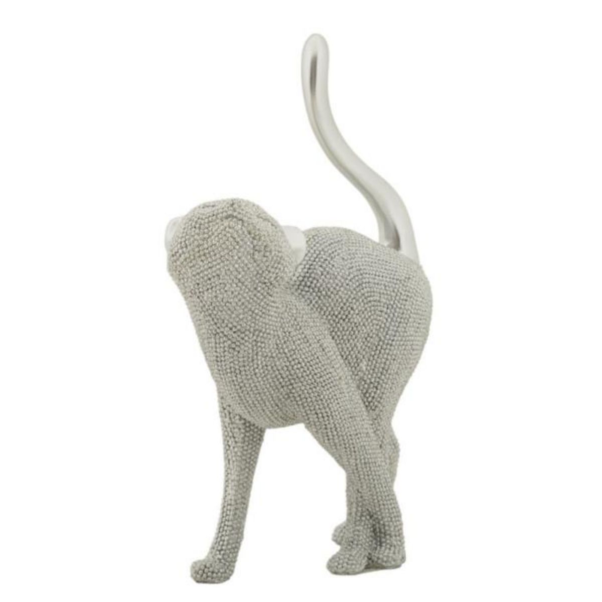 Paris Prix Statuette Déco Chat  Sparky  26cm Argent