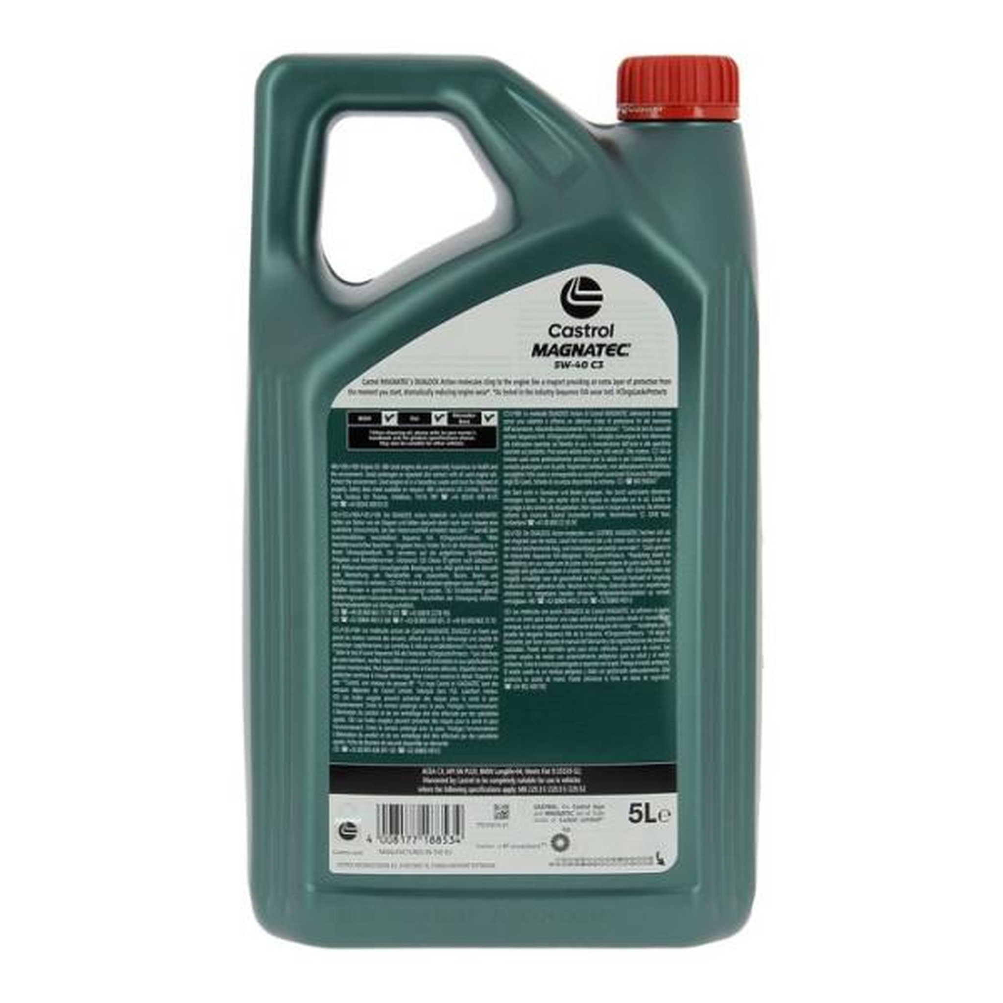 Voir la diapositive 3 : CASTROL Castrol magnatec 5w-40 c3 5l - huile moteur 5w40
