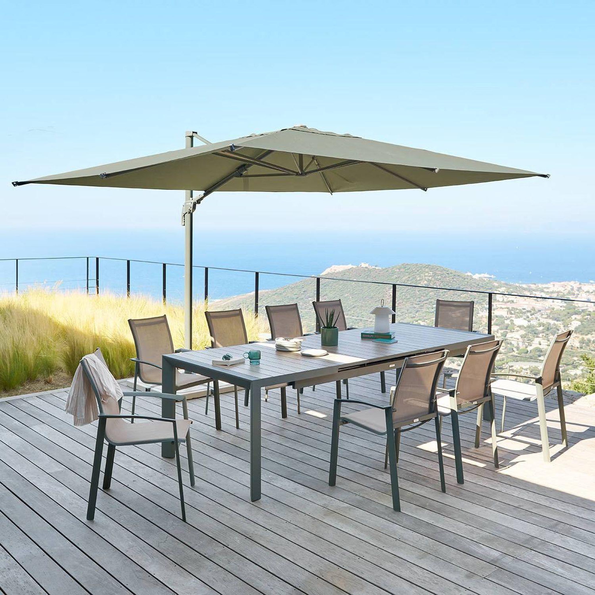 Voir la diapositive 2 : HESPERIDE Toile de rechange pour parasol melhia