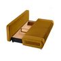 Voir la diapositive 2 : BEST MOBILIER Elio - canapé 3 places convertible - avec coffre - en velours et velours côtelé