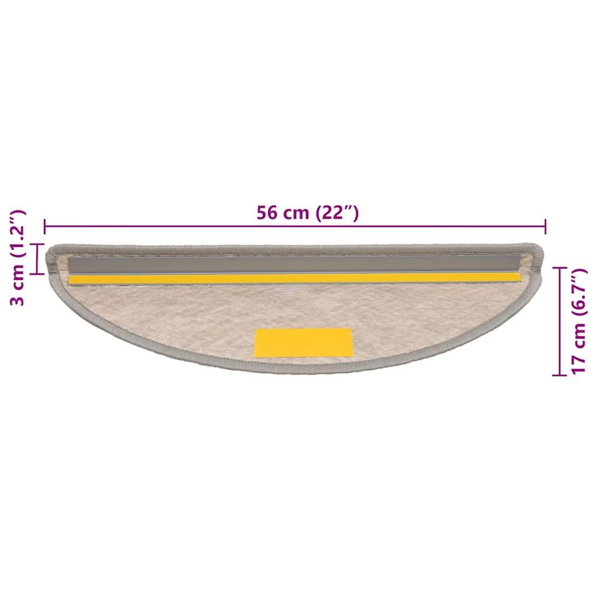 Voir la diapositive 6 : VIDAXL Tapis d'escalier autocollants 30 pcs 56x17x3 cm argente