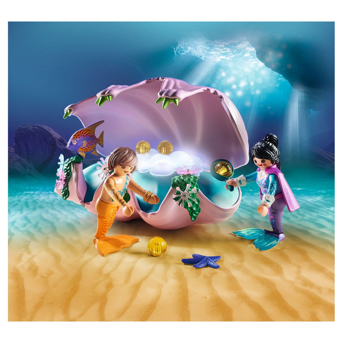 PLAYMOBIL 70095 - Magic - Coquillage lumineux avec sirènes