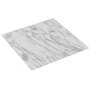 VIDAXL Planche de plancher PVC autoadhesif 5,11 m^2 Blanc Marbre