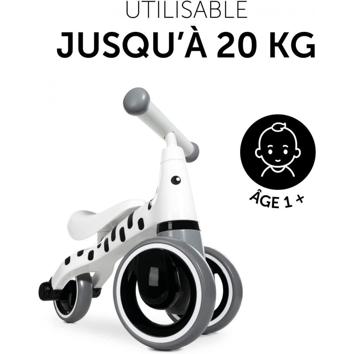 HAUCK Porteur pour tout-petit 1st Ride Three Zebra Blanc