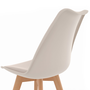 Voir la diapositive 6 : ID MARKET Lot de 6 chaises scandinaves SARA beige pour salle à manger