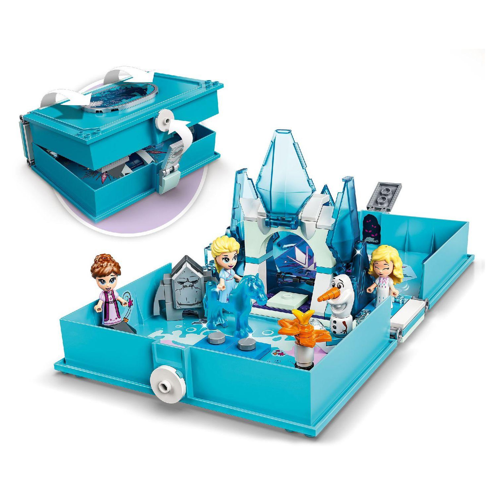 Voir la diapositive 3 : LEGO Disney Princess 43189 - Les aventures d&rsquo;Elsa et Nokk dans un livre de contes
