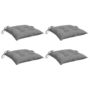 Voir la diapositive 3 : VIDAXL Coussins de chaise lot de 4 gris 50x50x7 cm tissu oxford