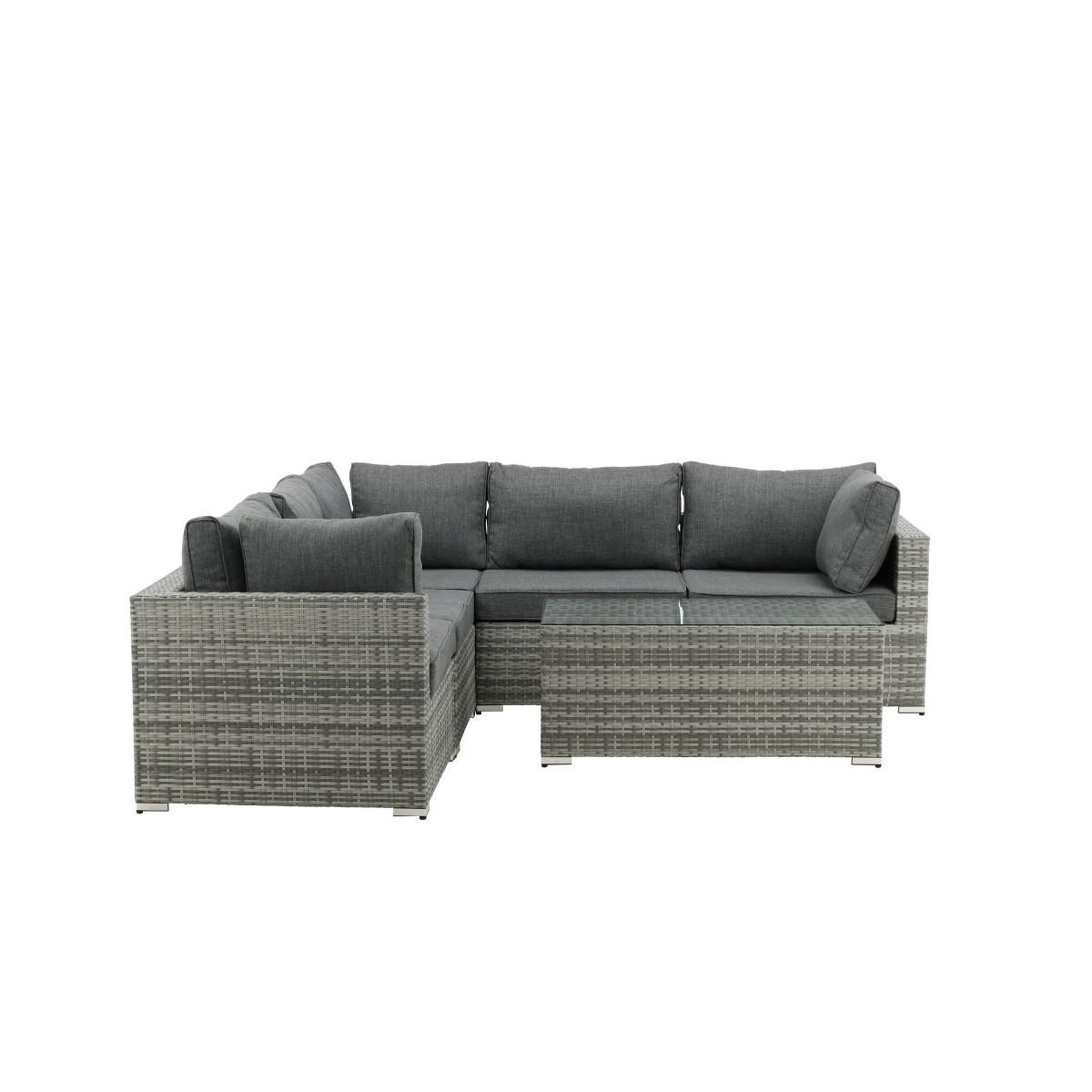 Voir la diapositive 2 : Paris Prix Salon d'angle de jardin  amazona  249cm gris