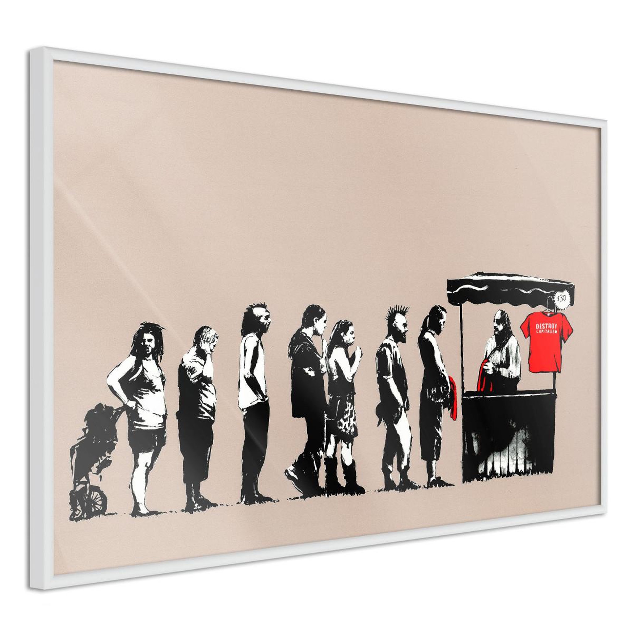 Paris Prix Affiche murale encadrée  banksy festival