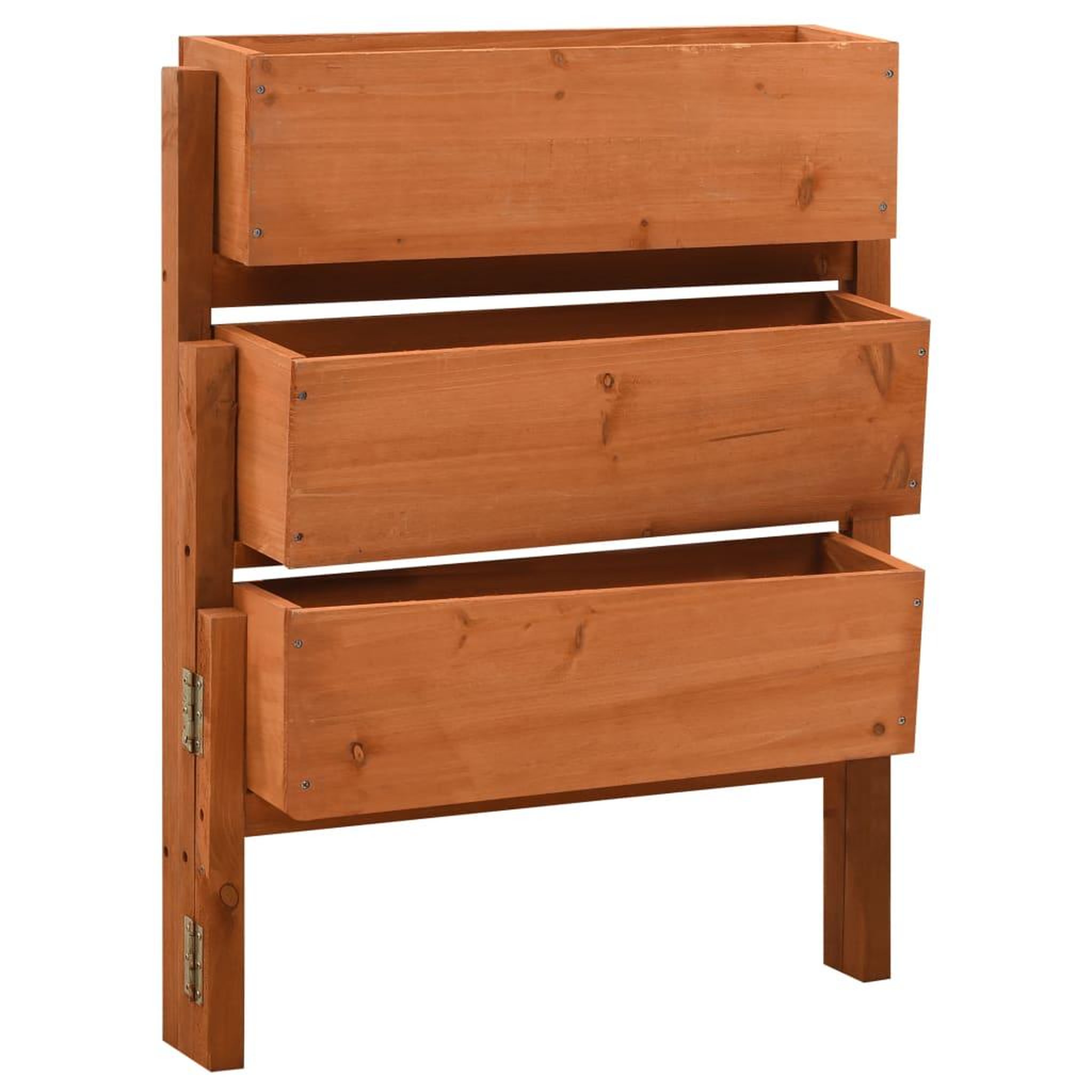 Voir la diapositive 1 : VIDAXL Jardiniere pliable de jardin Orange 60x14x75 cm Bois de sapin