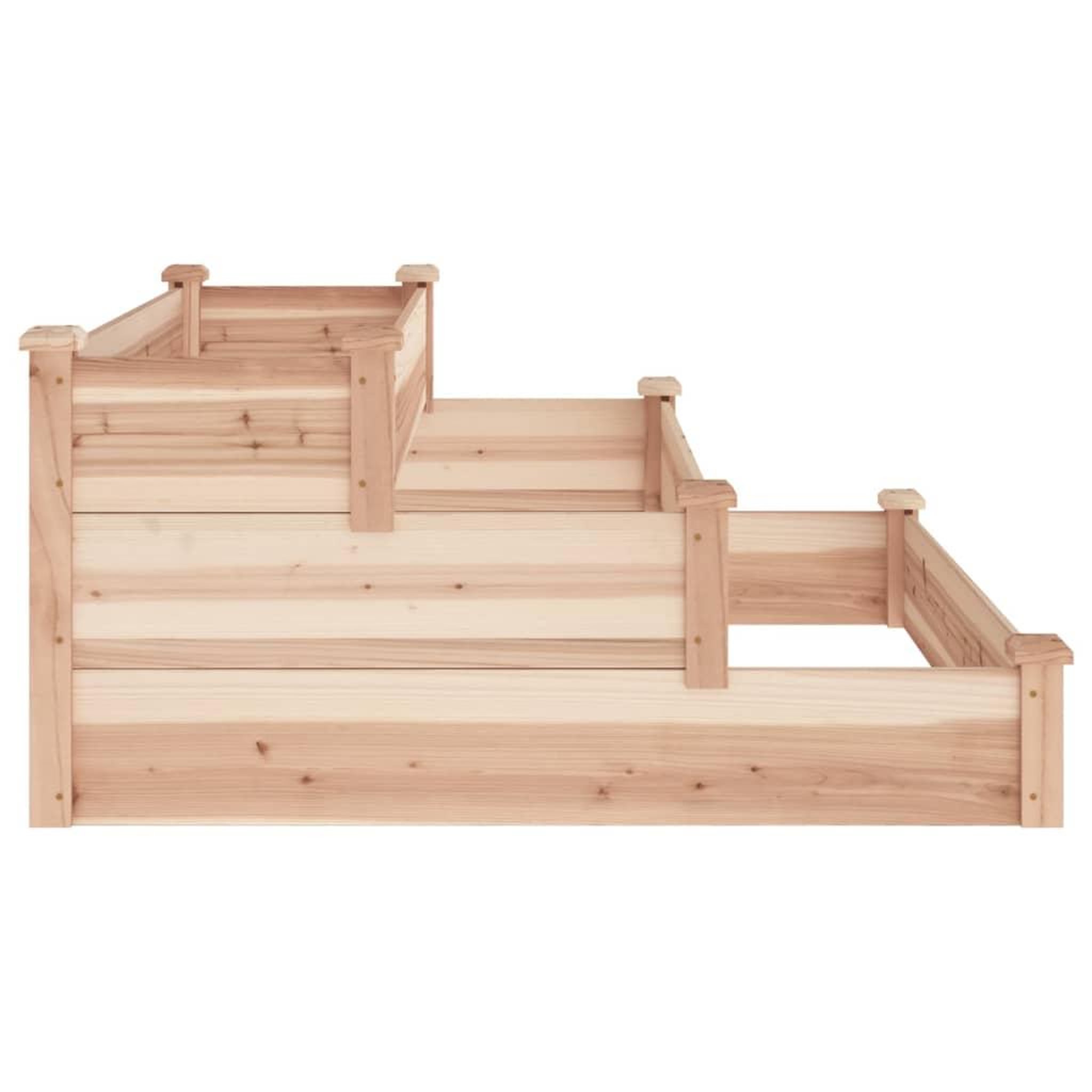 Voir la diapositive 5 : VIDAXL Lit sureleve de jardin 120x120x56 cm bois massif de sapin