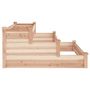 Voir la diapositive 5 : VIDAXL Lit sureleve de jardin 120x120x56 cm bois massif de sapin