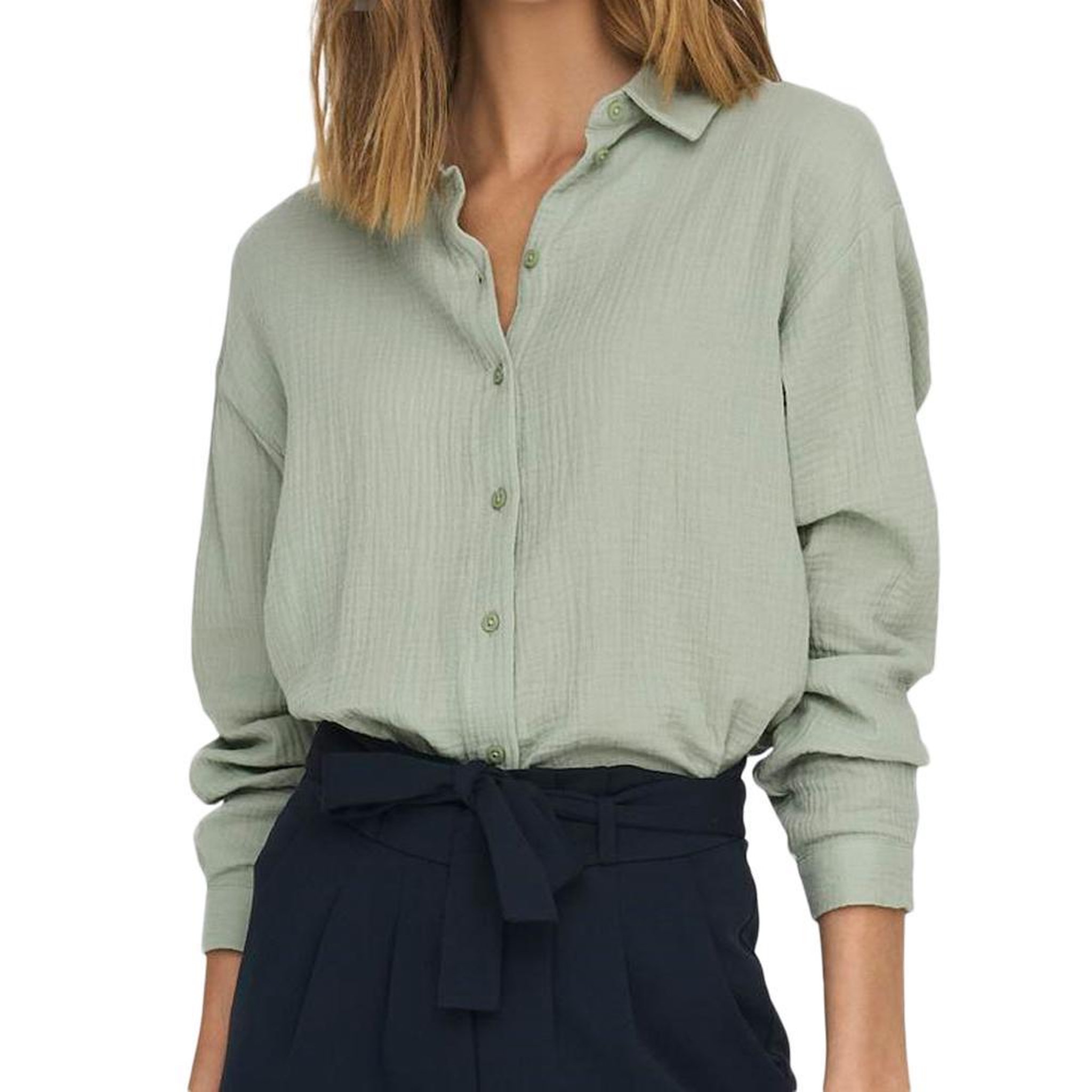 Voir la diapositive 1 : JACQUELINE DE YONG Chemise Verte Femme JDY Theis
