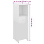 Voir la diapositive 6 : VIDAXL Armoire de salle de bain Blanc brillant 30x30x95 cm
