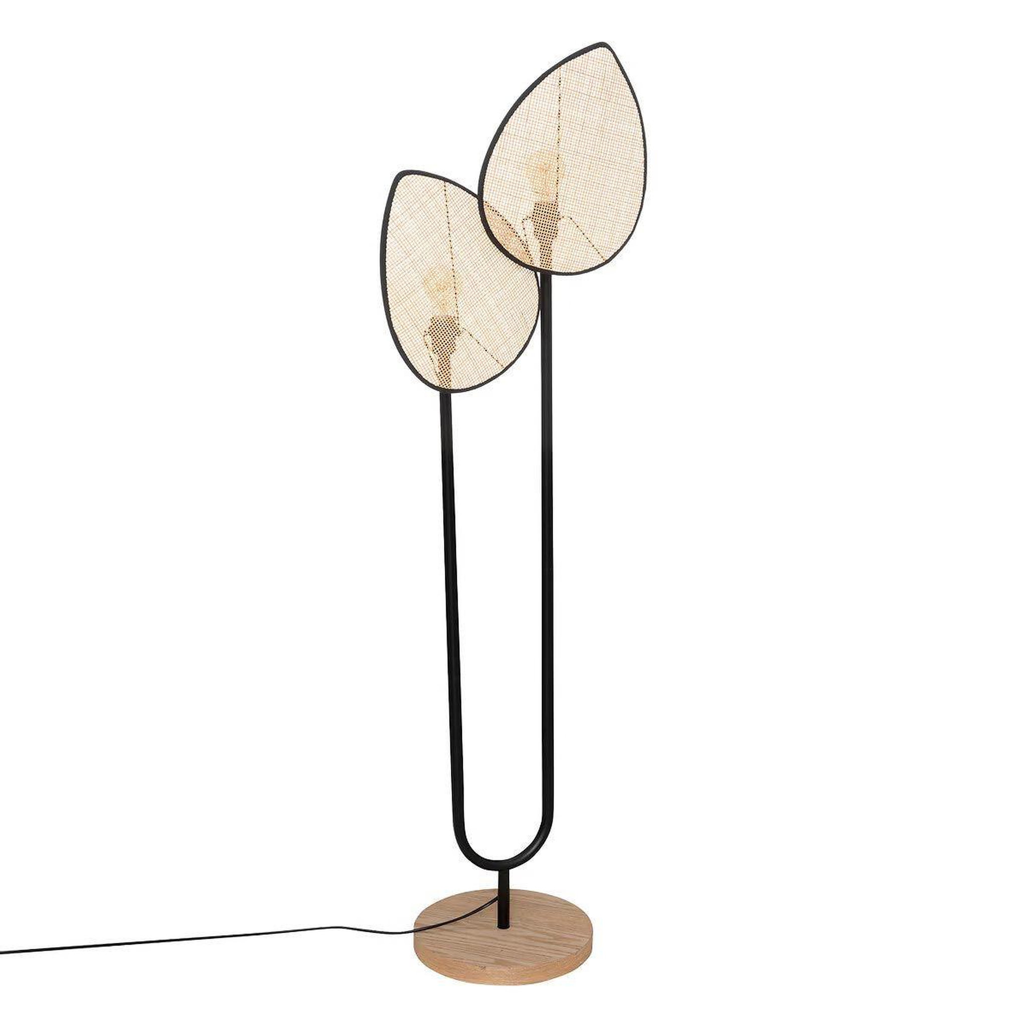 Voir la diapositive 1 : ATMOSPHERA Lampadaire en métal  olme  143cm beige
