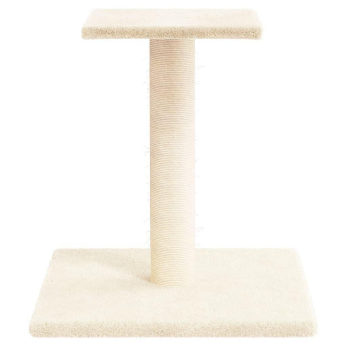 VIDAXL Arbre a chat avec plate-forme creme 38 cm
