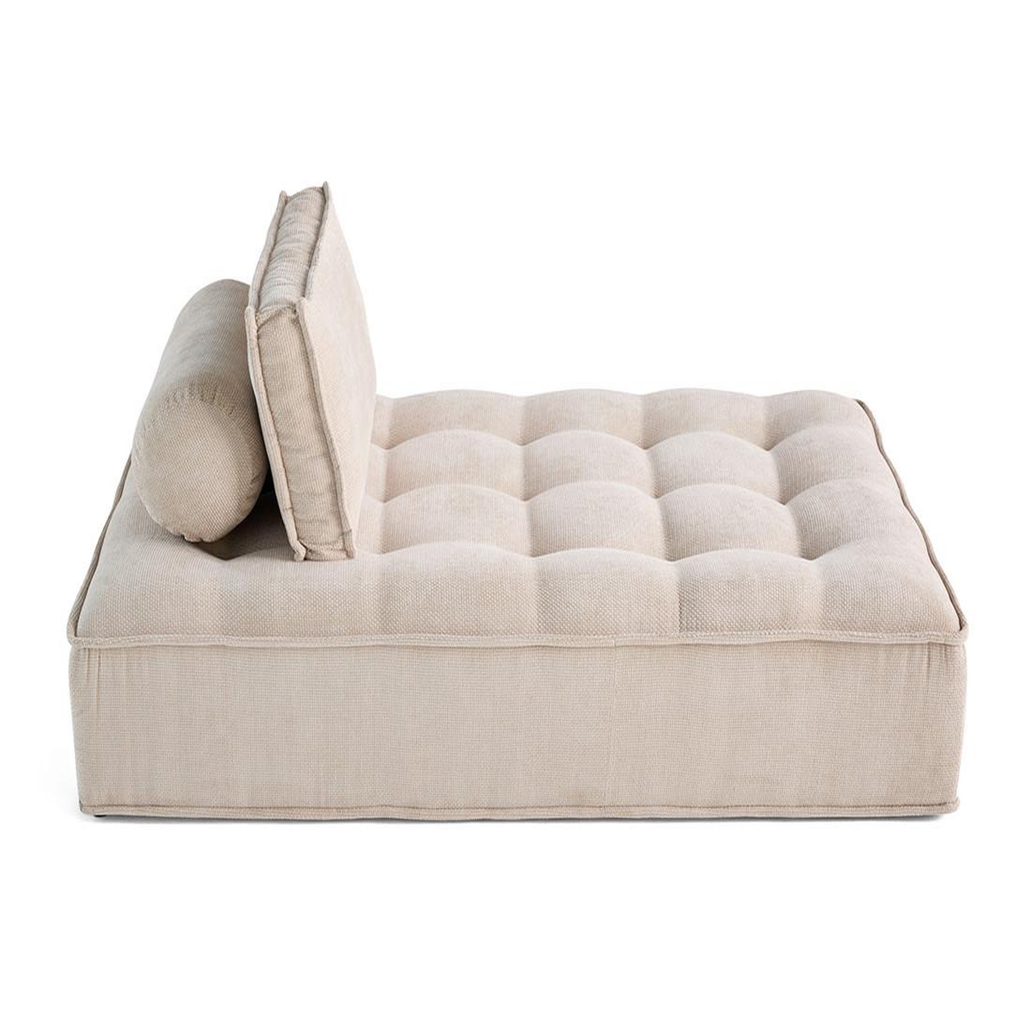 Voir la diapositive 4 : BEST MOBILIER Marisol - module d'assise méridienne - velours texturé