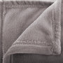 Voir la diapositive 2 : ATMOSPHERA Plaid Doux Uni  Flanel  125x150cm Gris